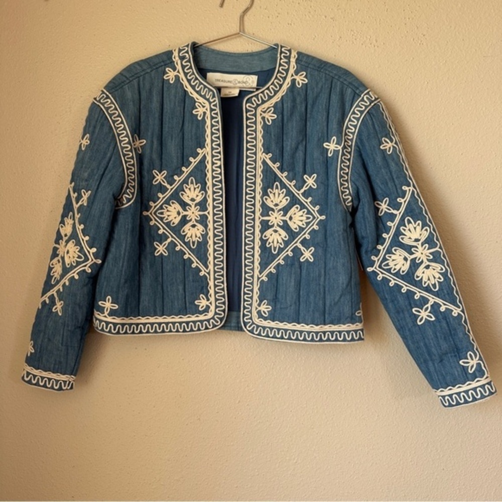 NEW Treasure & Bond Embroidered Jacket